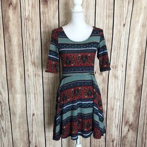 Blue Rain Sweater Dress Small